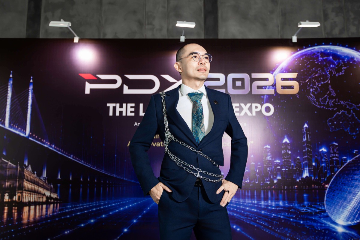 Ts. Lukas J. Tan — confident portrait at PDX2026